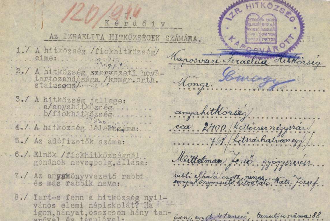 One of the Few (Testimony of Mrs Géza Hajdu, née Dr. Erzsébet Szilárd)